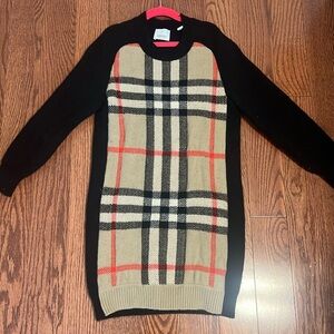 Burberry kids - girls sweater dress. Size 6.